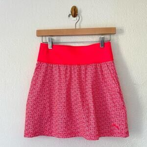 Puma neon pink PWRSHAPE golf and tennis activewear mini skort skirt XS NWT